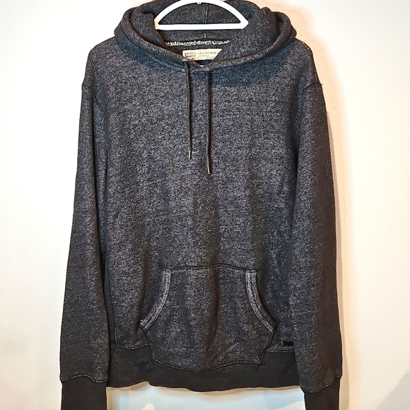 Levi's Standard Fit Classic Heavy Weight Sweatshirt Hoodie Sz. L Heather Gray - Picture 1 of 7